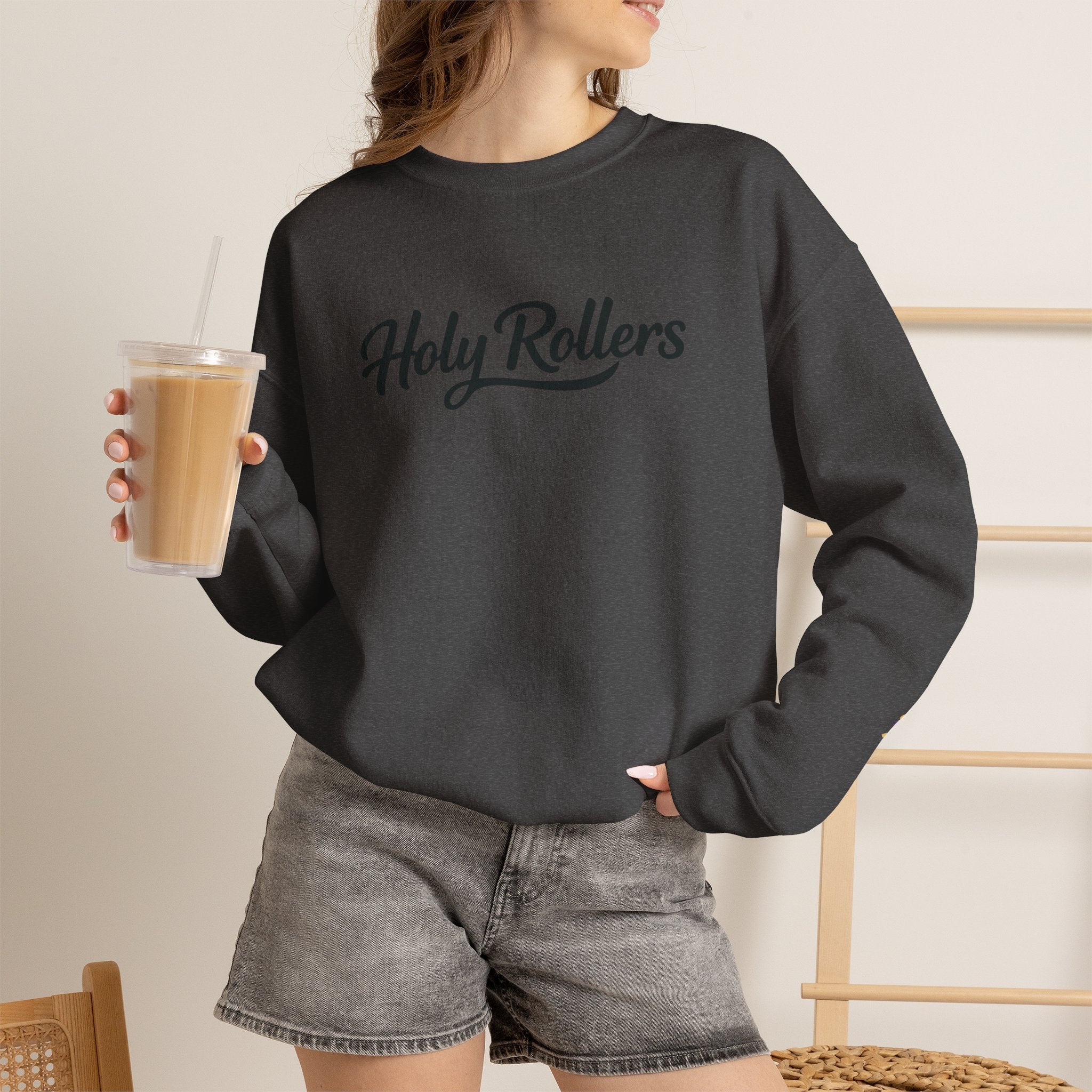 Holy Rollers Christian apparel: Holy Rollers Sweatshirt — "Made for the Tide, Called for the Kingdom" Christian Crewneck