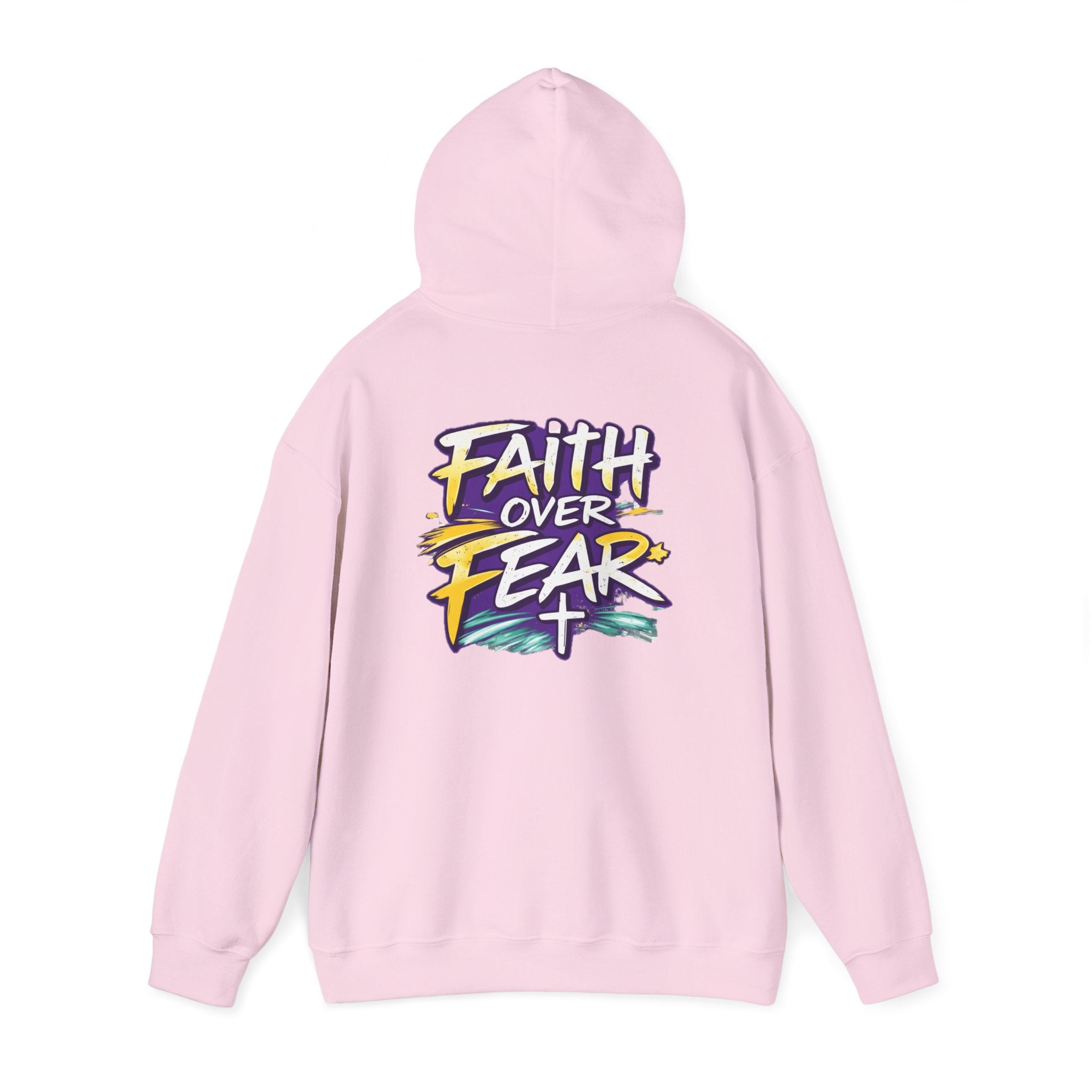 Holy Rollers Christian apparel: Faith Over Fear Hoodie — Holy Rollers Inspirational Pullover