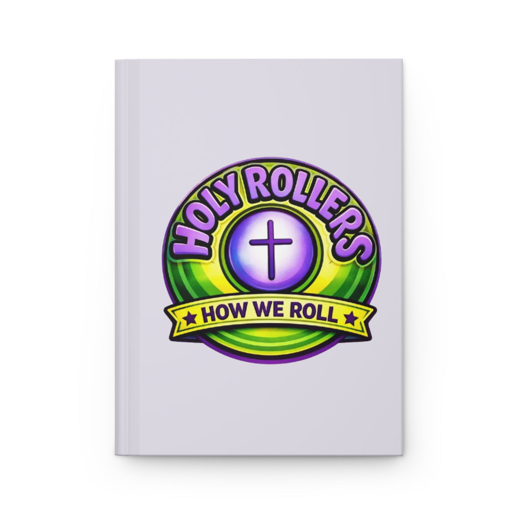 Holy Rollers Christian apparel thumbnail: Holy Rollers Hardcover Journal | Holy Rollers How We Roll Notebook