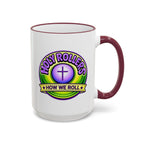 Holy Roller "Faith Over Fear" Logo Mug | Accent Rim & Handle