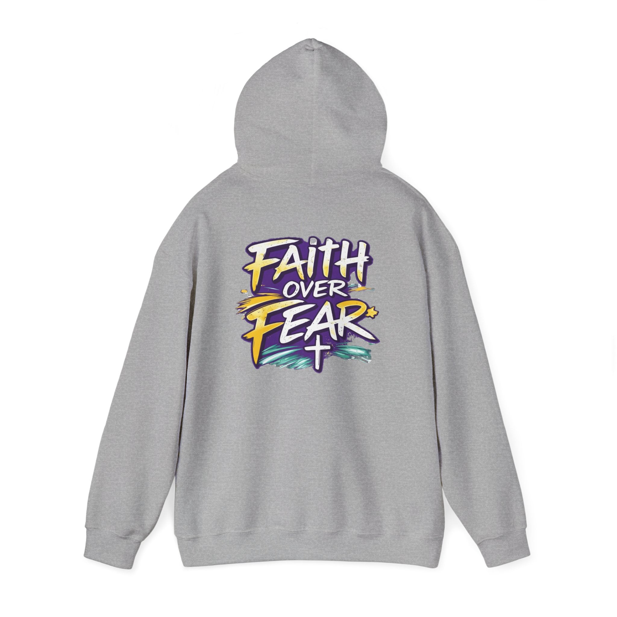 Holy Rollers Christian apparel: Faith Over Fear Hoodie — Holy Rollers Inspirational Pullover