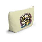 Grace Upon Grace Accessory Pouch — 'Holy Rollers' Christian Makeup & Travel Bag