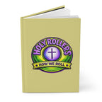 Christian Journal — "Saved By Grace" Hardcover Notebook (Holy Rollers Design)