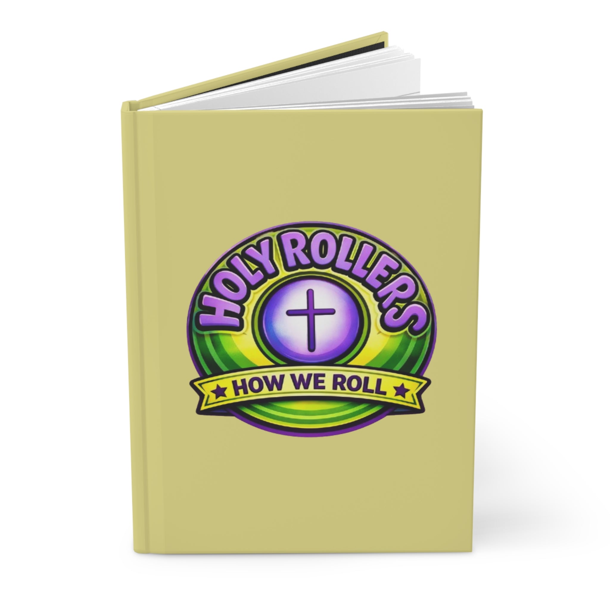 Holy Rollers Christian apparel: Christian Journal — "Saved By Grace" Hardcover Notebook (Holy Rollers Design)
