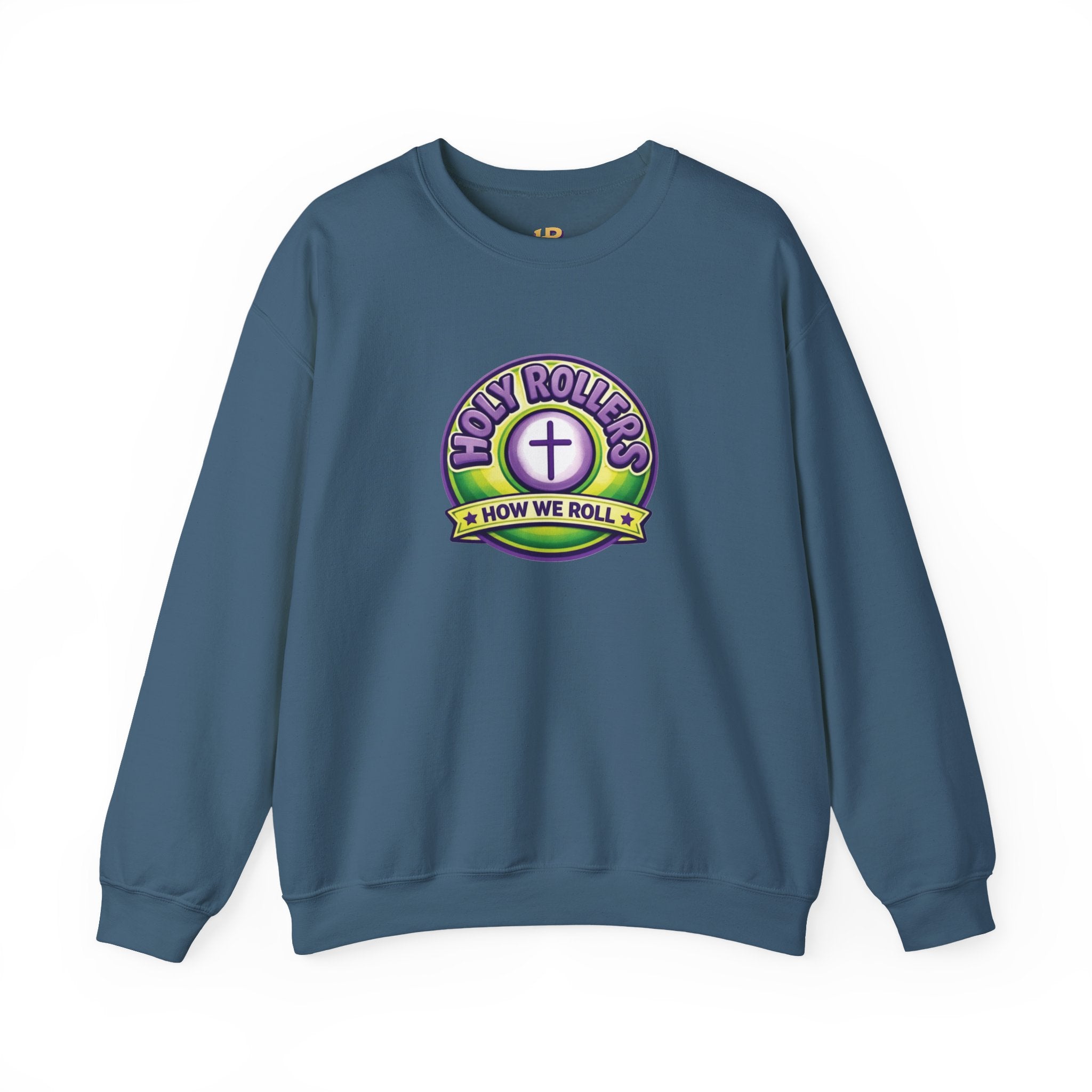 Holy Rollers Christian apparel: Holy Rollers How We Roll sweatshirt | Christian faith crewneck