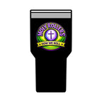 Holy Rollers cross logo Insulated Tumbler | Rolling in His Promises wave design Tumbler