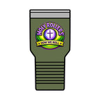 Holy Rollers cross logo Insulated Tumbler | Rolling in His Promises wave design Tumbler