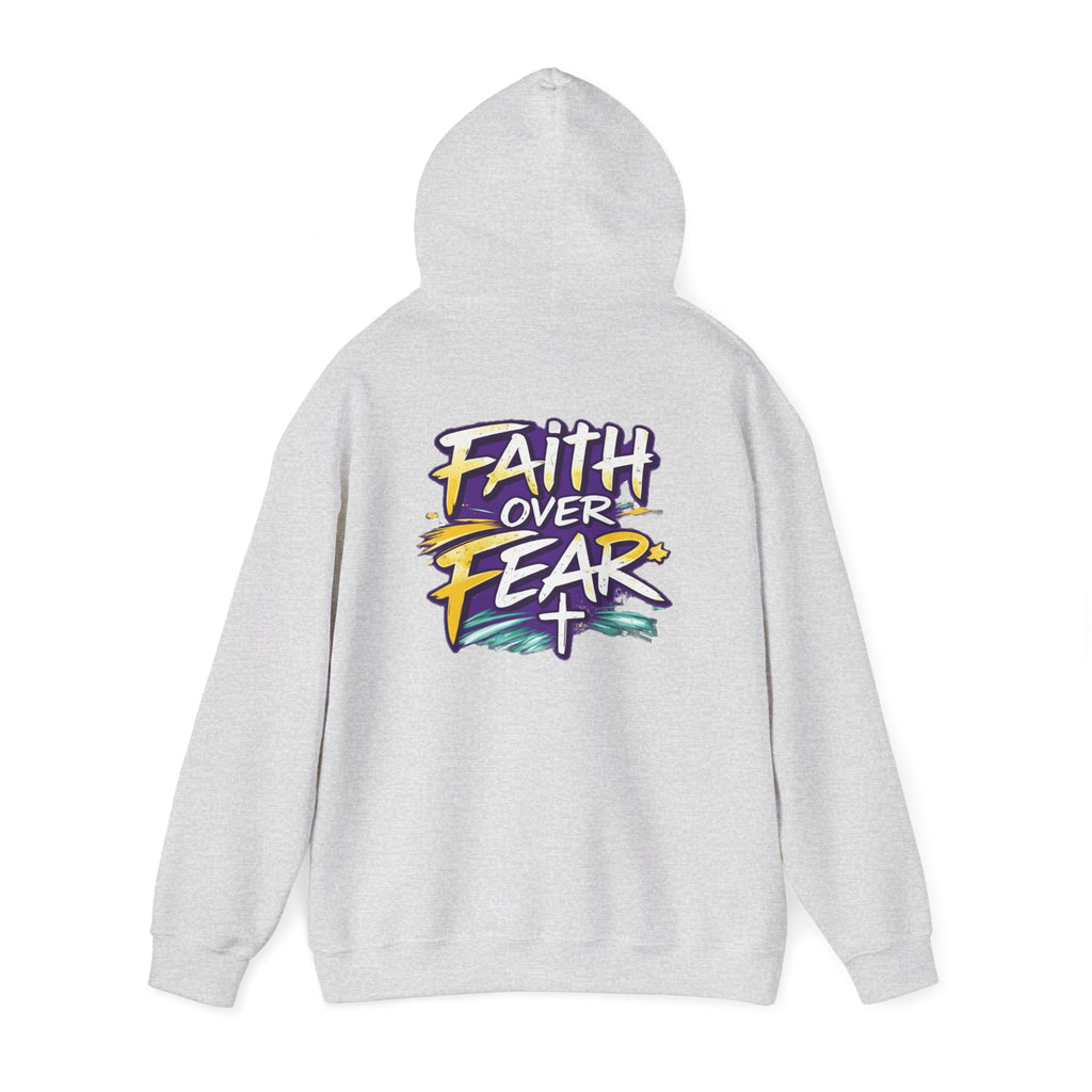 Holy Rollers Christian apparel thumbnail: Faith Over Fear Hoodie — Holy Rollers Inspirational Pullover