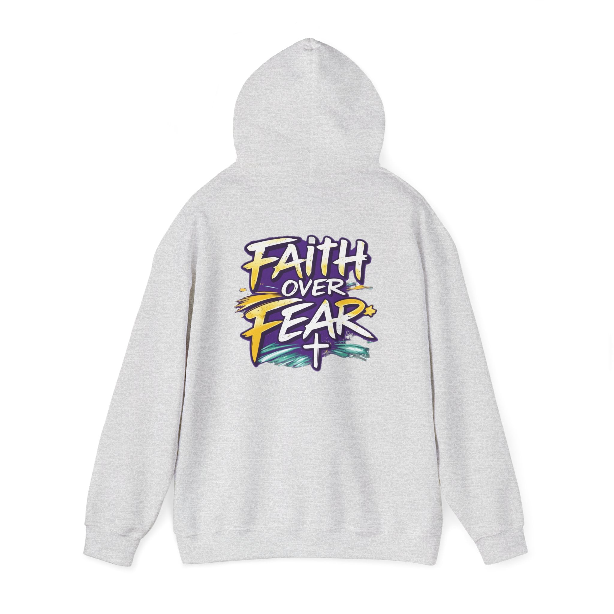 Holy Rollers Christian apparel: Faith Over Fear Hoodie — Holy Rollers Inspirational Pullover