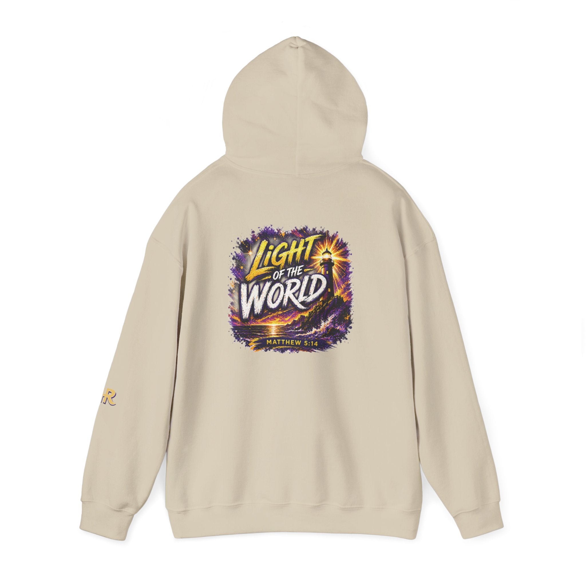 Holy Rollers Christian apparel: Holy Rollers "Light of the World" Hoodie — Christian Faith Graphic Pullover
