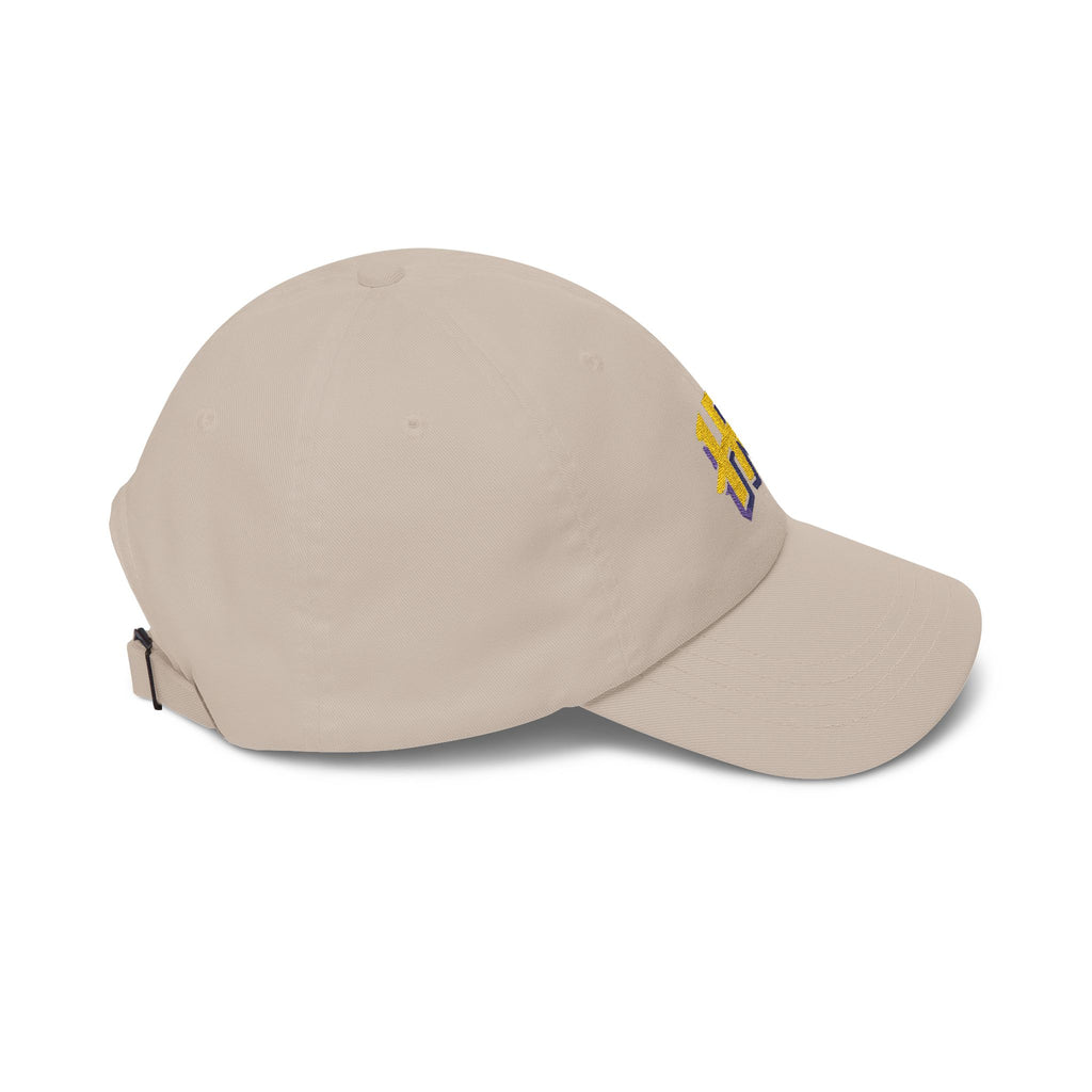 Holy Rollers Christian apparel thumbnail: HR Script Logo Dad Cap | Embroidered Baseball Hat, White Adjustable