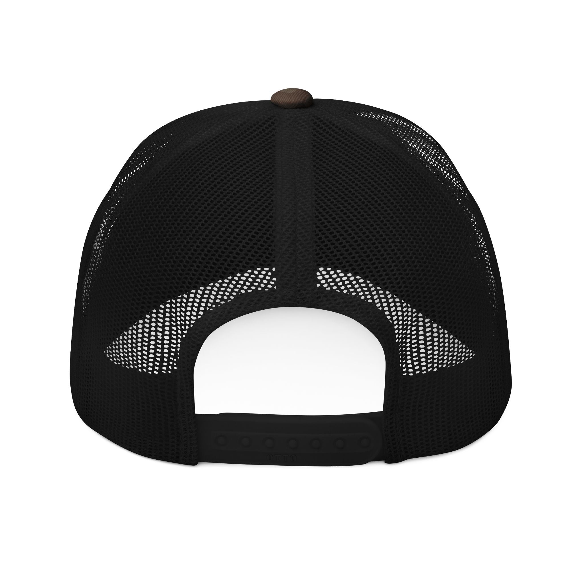 Holy Rollers Christian apparel: Camouflage Trucker Hat — Embroidered "Holy Rollers" Mesh Cap