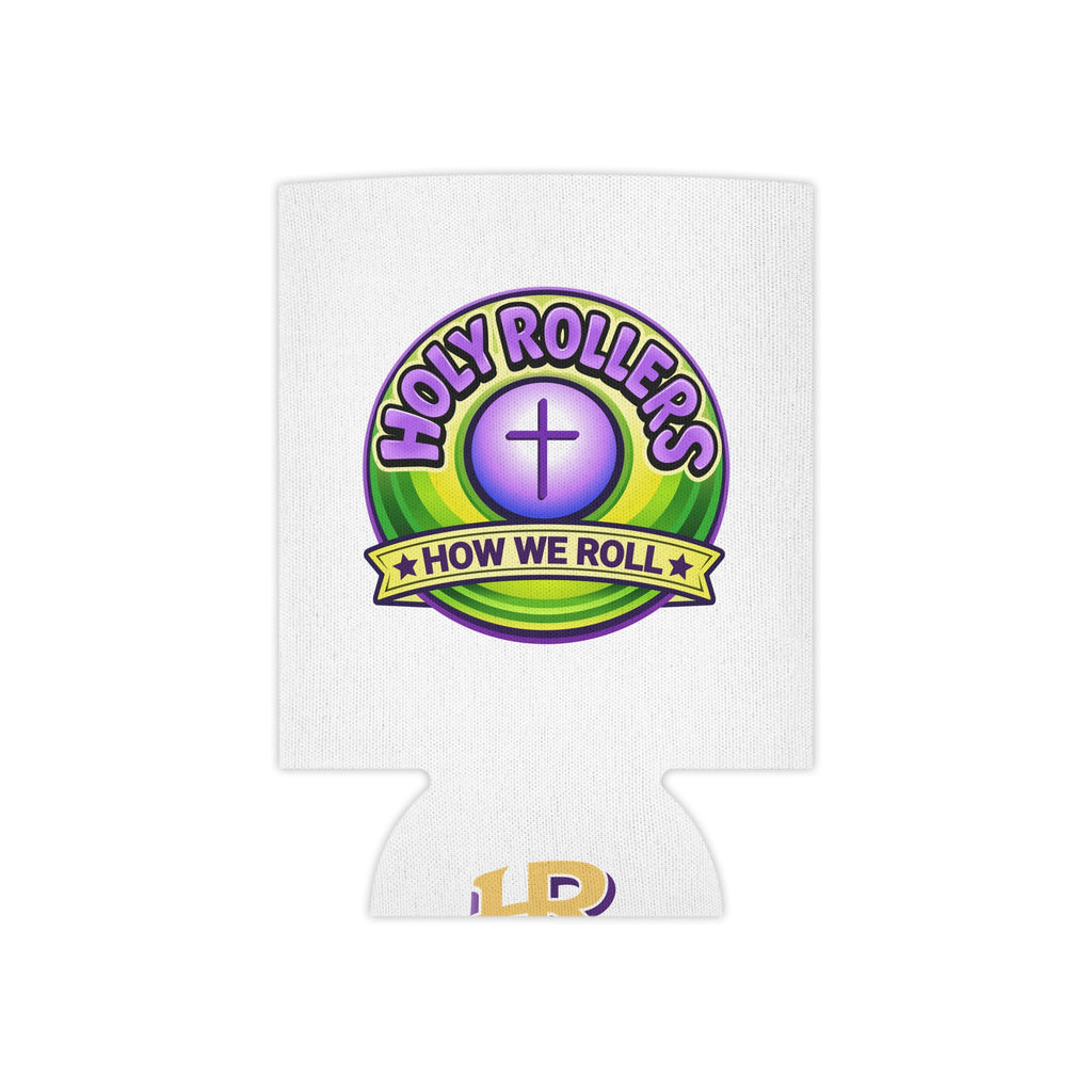 Holy Rollers Christian apparel thumbnail: Christian Can Cooler — “Holy Rollers” & “Walk by Faith” Can Koozie