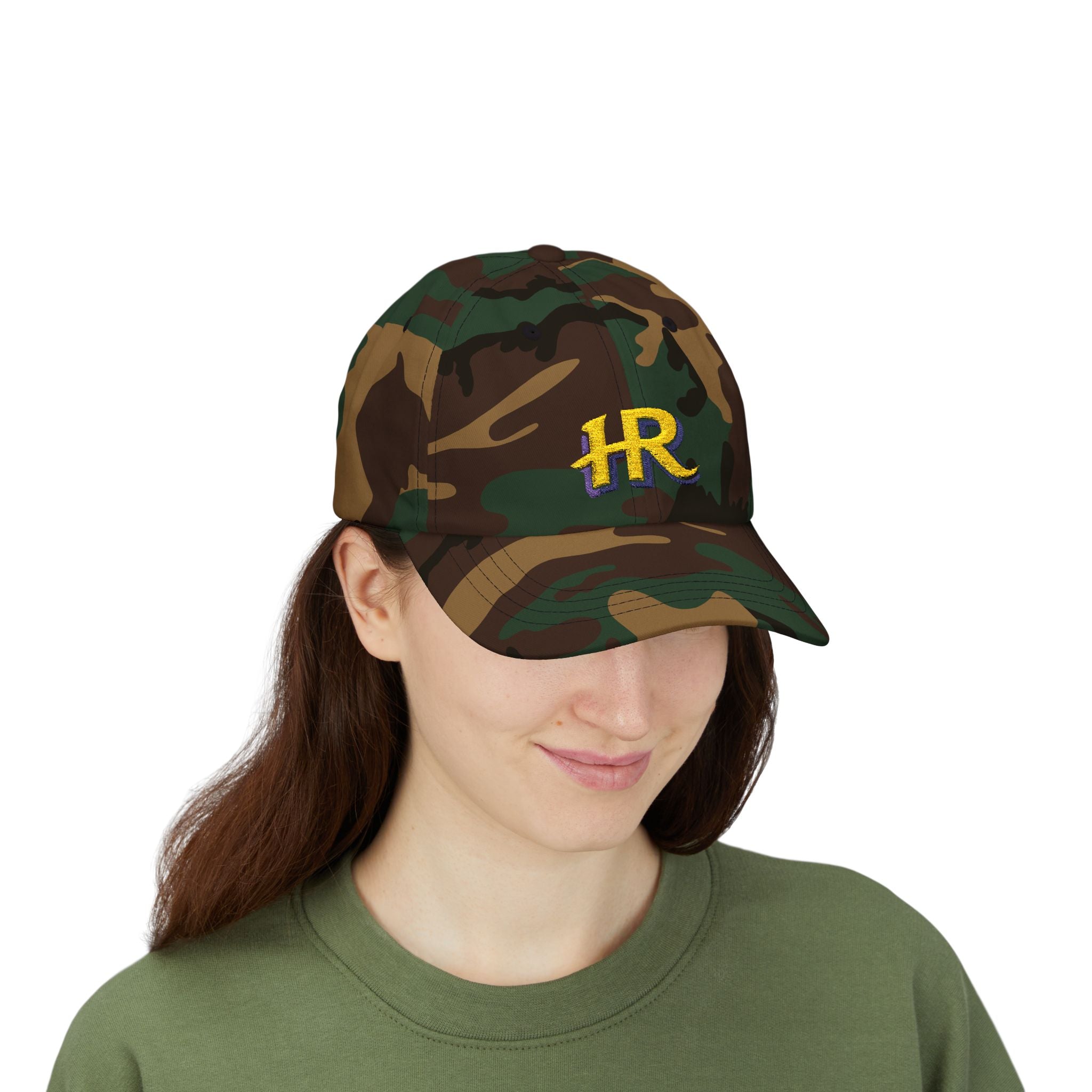 Holy Rollers Christian apparel: Embroidered Holy Rollers HR Baseball Dad Cap — Adjustable Classic Dad Hat