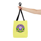 Christian Tote Bag — "Saved By Grace" / "Holy Rollers" Inspirational All-Over Print