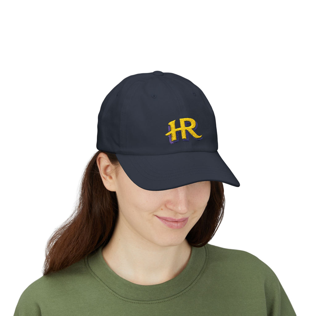 Holy Rollers Christian apparel thumbnail: Embroidered Holy Rollers HR Baseball Dad Cap — Adjustable Classic Dad Hat