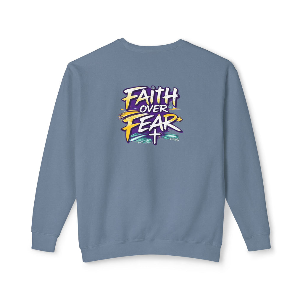 Holy Rollers Christian apparel thumbnail: Holy Rollers Cross logo sweatshirt | Faith Over Fear graphic sweatshirt
