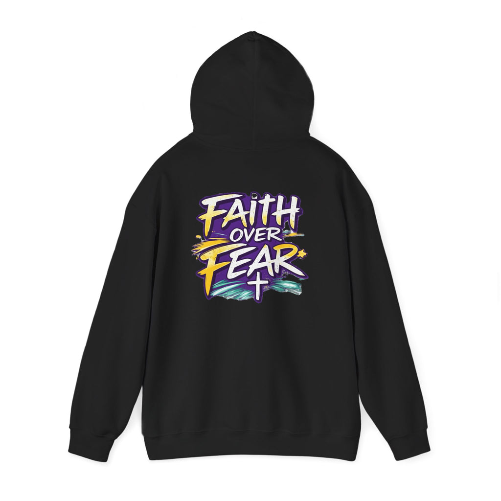 Holy Rollers Christian apparel thumbnail: Faith Over Fear Hoodie — Holy Rollers Inspirational Pullover