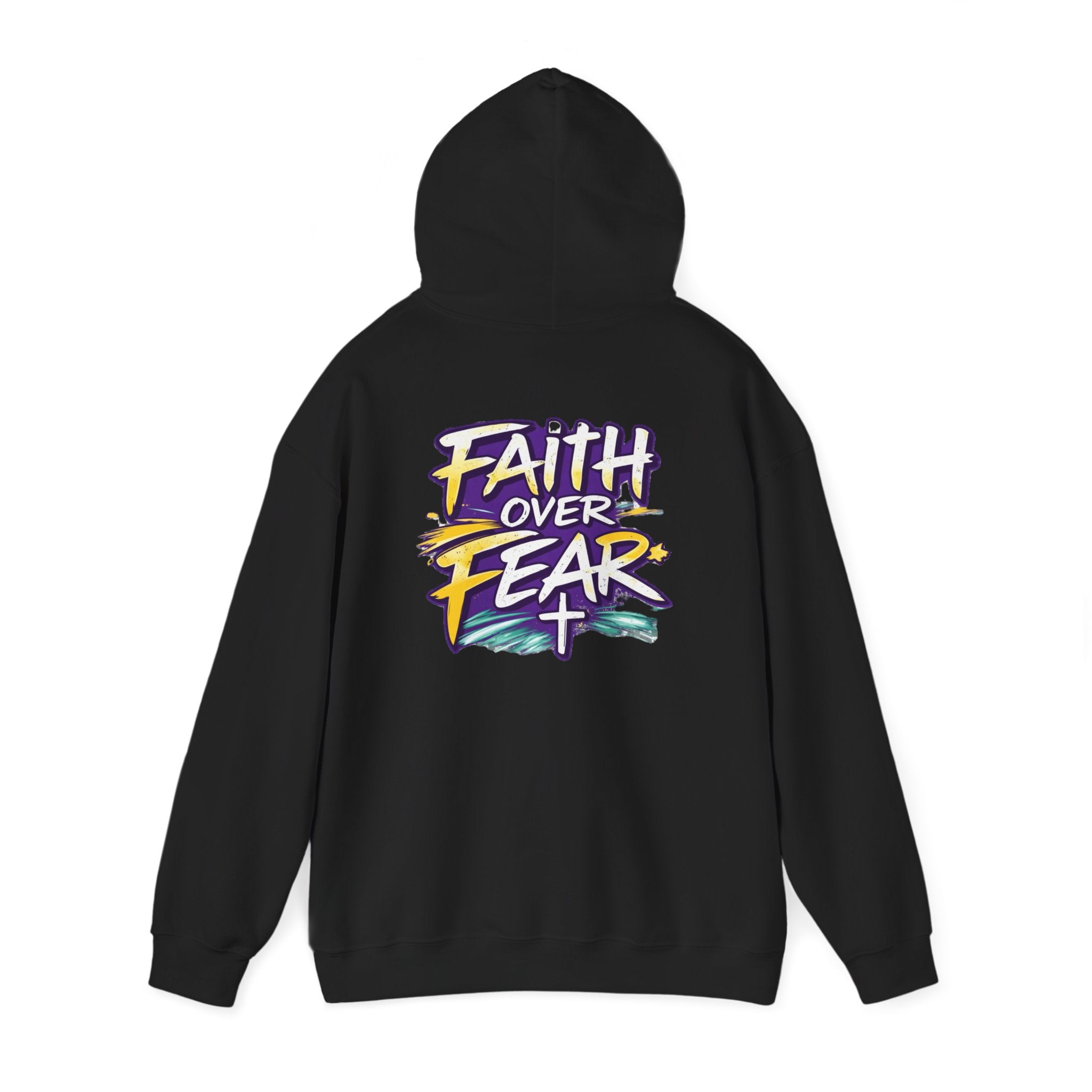 Holy Rollers Christian apparel: Faith Over Fear Hoodie — Holy Rollers Inspirational Pullover