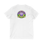 Holy Rollers word-logo t-shirt | Holy Rollers How We Roll V-neck