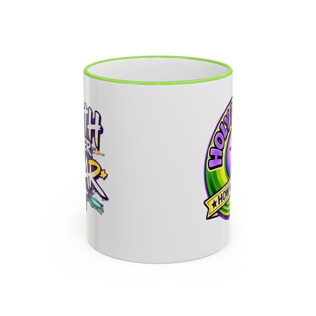 Holy Rollers Christian apparel thumbnail: Copy of Holy Roller Howlbat Logo Mug | Accent Rim & Handle