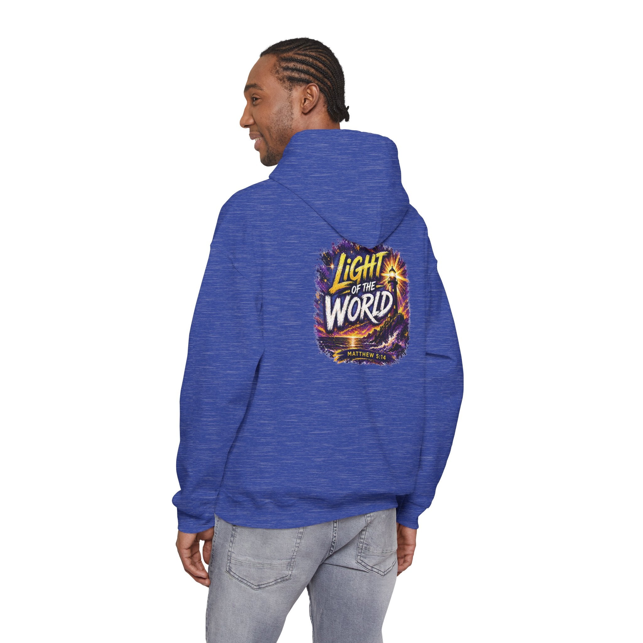 Holy Rollers Christian apparel: Holy Rollers "Light of the World" Hoodie — Christian Faith Graphic Pullover