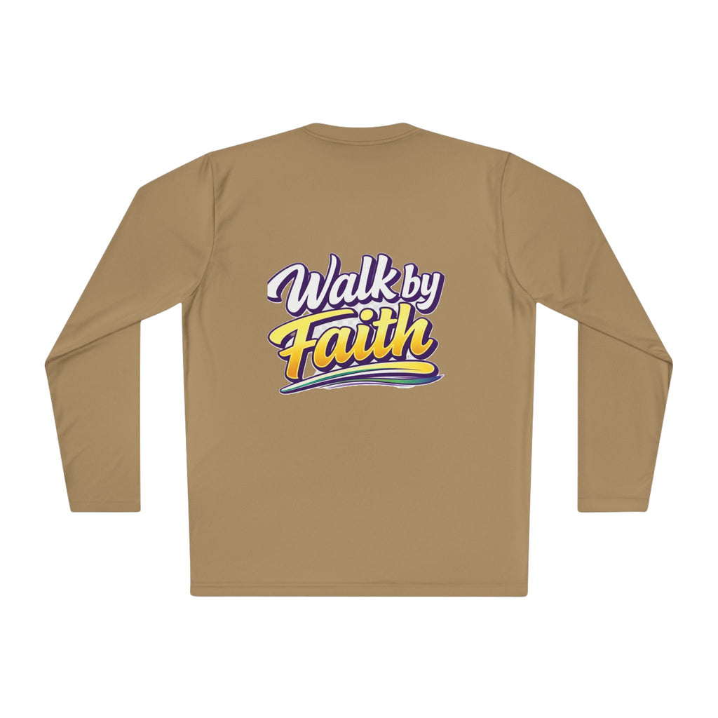 Holy Rollers Christian apparel thumbnail: Holy Rollers graphic long sleeve tee | Walk by Faith design