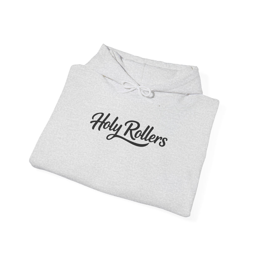 Holy Rollers Christian apparel thumbnail: How We Roll Holy Rollers Hoodie | Faith Walking Joyfully in Faith