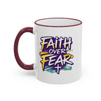 Holy Roller "Faith Over Fear" Logo Mug | Accent Rim & Handle