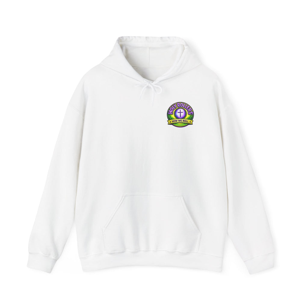 Holy Rollers Christian apparel thumbnail: Holy Rollers faith walking design Hoodie | How We Roll gospel sweatshirt