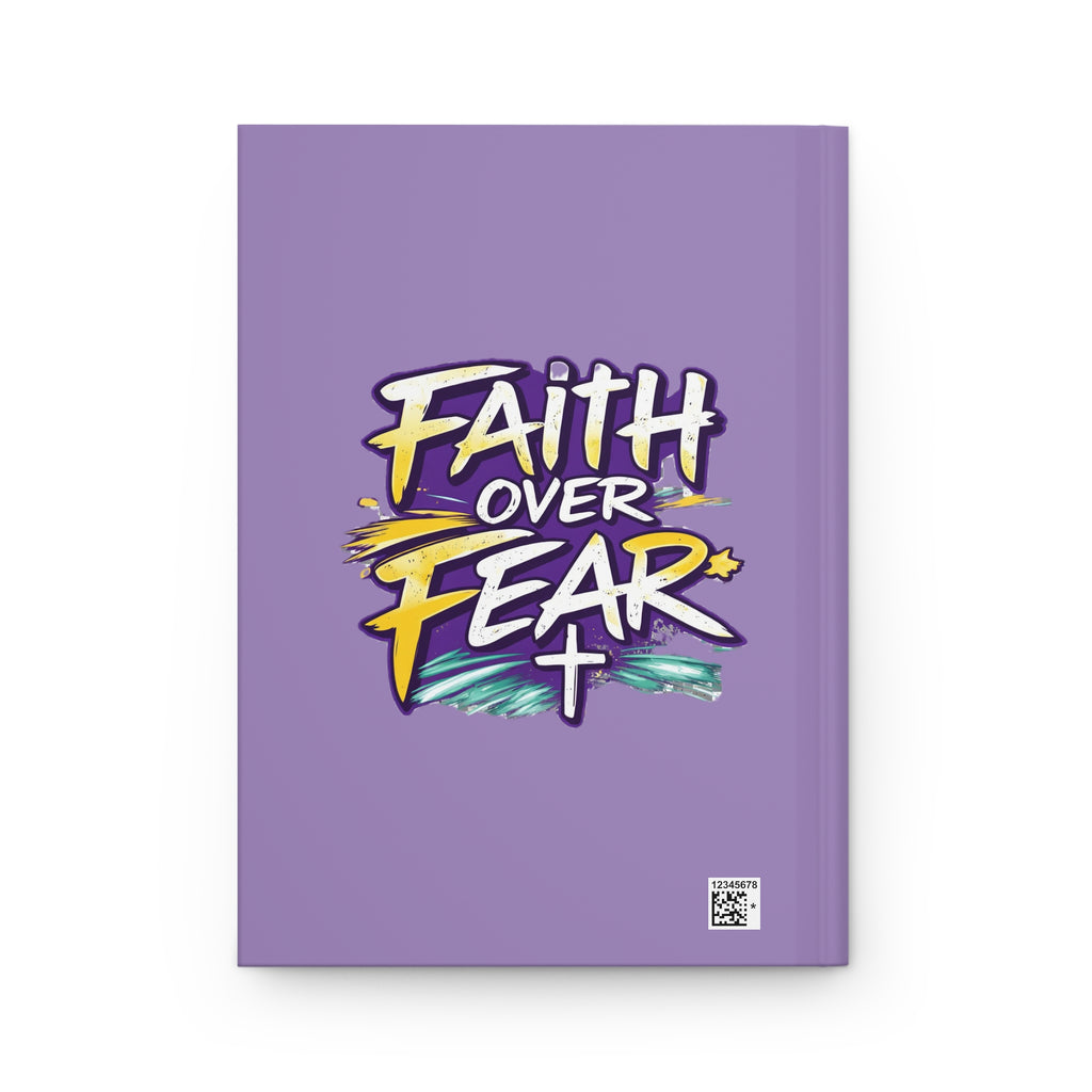 Holy Rollers Christian apparel thumbnail: Faith Over Fear Hardcover Journal | Holy Rollers How We Roll Notebook