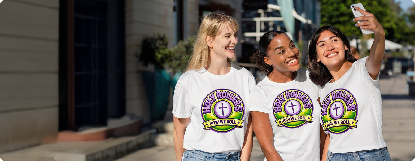Holy Rollers Christian apparel and faith movement hero image